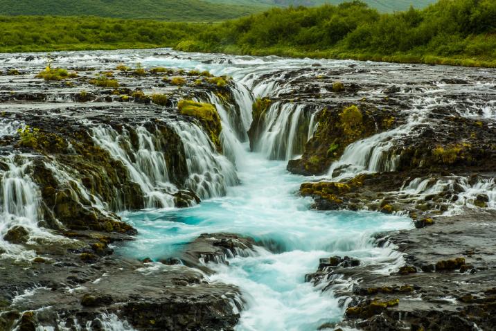 Bruarfoss Waterfall