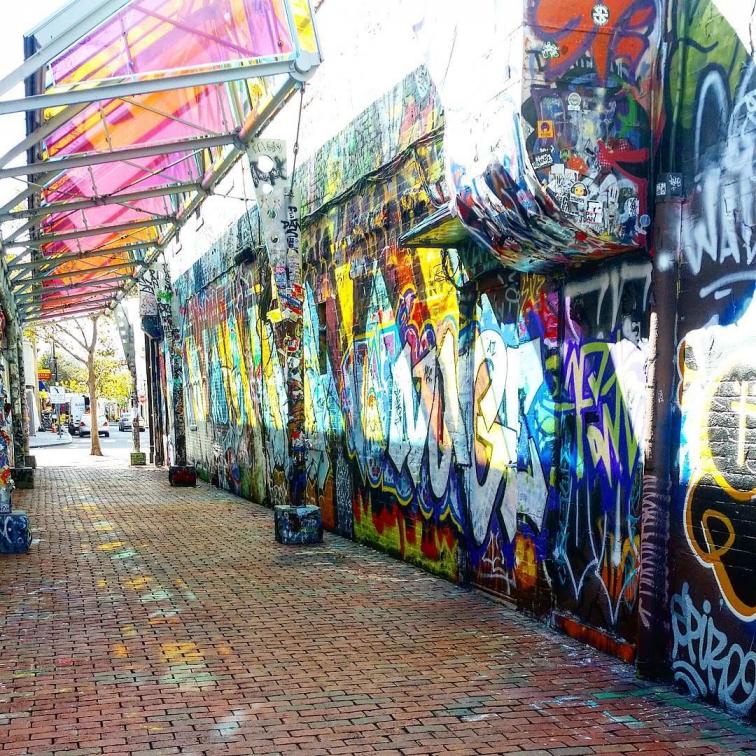 Cambridge Graffiti Wall
